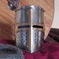 Authentic Medieval Italian Crusader Helmet for LARP Enthusiasts – Premium 18g Steel Warrior Costume Gear