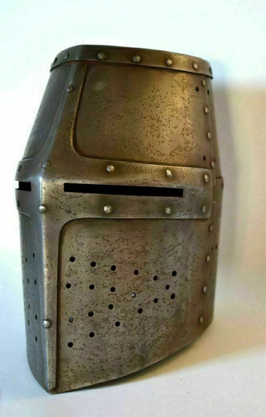 Embrace History with Our Templar Helmet – Medieval Dargen Great Combat Helmet Replica | Museum-Quality Knight Headpiece