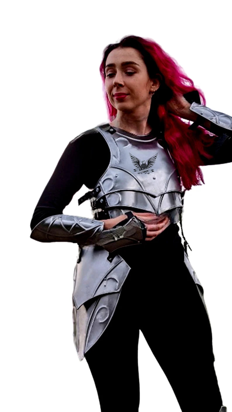 Medieval Great Female Cuirass Body Armor | Fantasy Warrior Woman Fully Handmade Cuirass Armor | Larp/Cosplay Costume