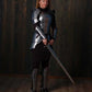 Medieval Knight Female Costume Steel Armor, Lady Cuirass Costume Armor Suit, Brave Lady Armor Suit, Queen of The Armor