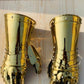 Medieval Steel Gothic Knight Golden Gloves, Battle Warrior Functional Gauntlets