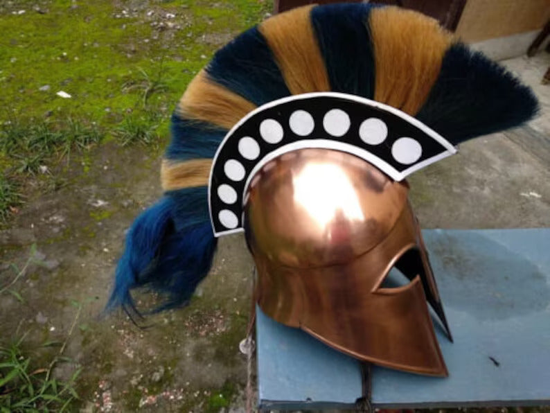 Unleash the Warrior Within: Handmade 18 Gauge Corinthian Helmet for Epic Medieval Armour Cosplay – Perfect for Halloween Costume Adventures