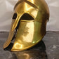 Embrace the Past with our Corinthian Helmet - Medieval Crusader Style | Brass Finish | Handcrafted Medieval Armor | Unique Christmas Gift Idea