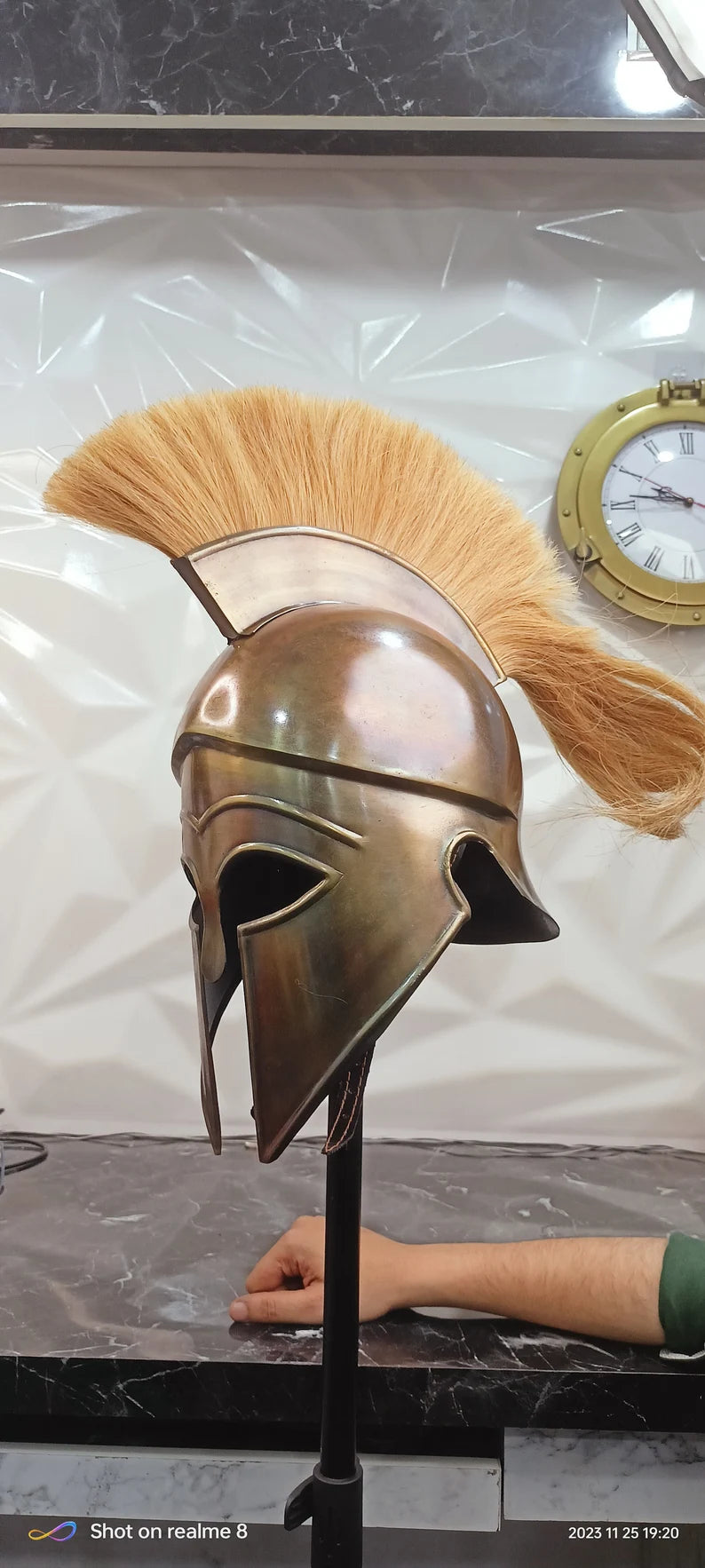 Knight Crusader Helmet | Medieval Corinthian Steel & Leather | Roman Style Armor | Unique Christmas Gift Item