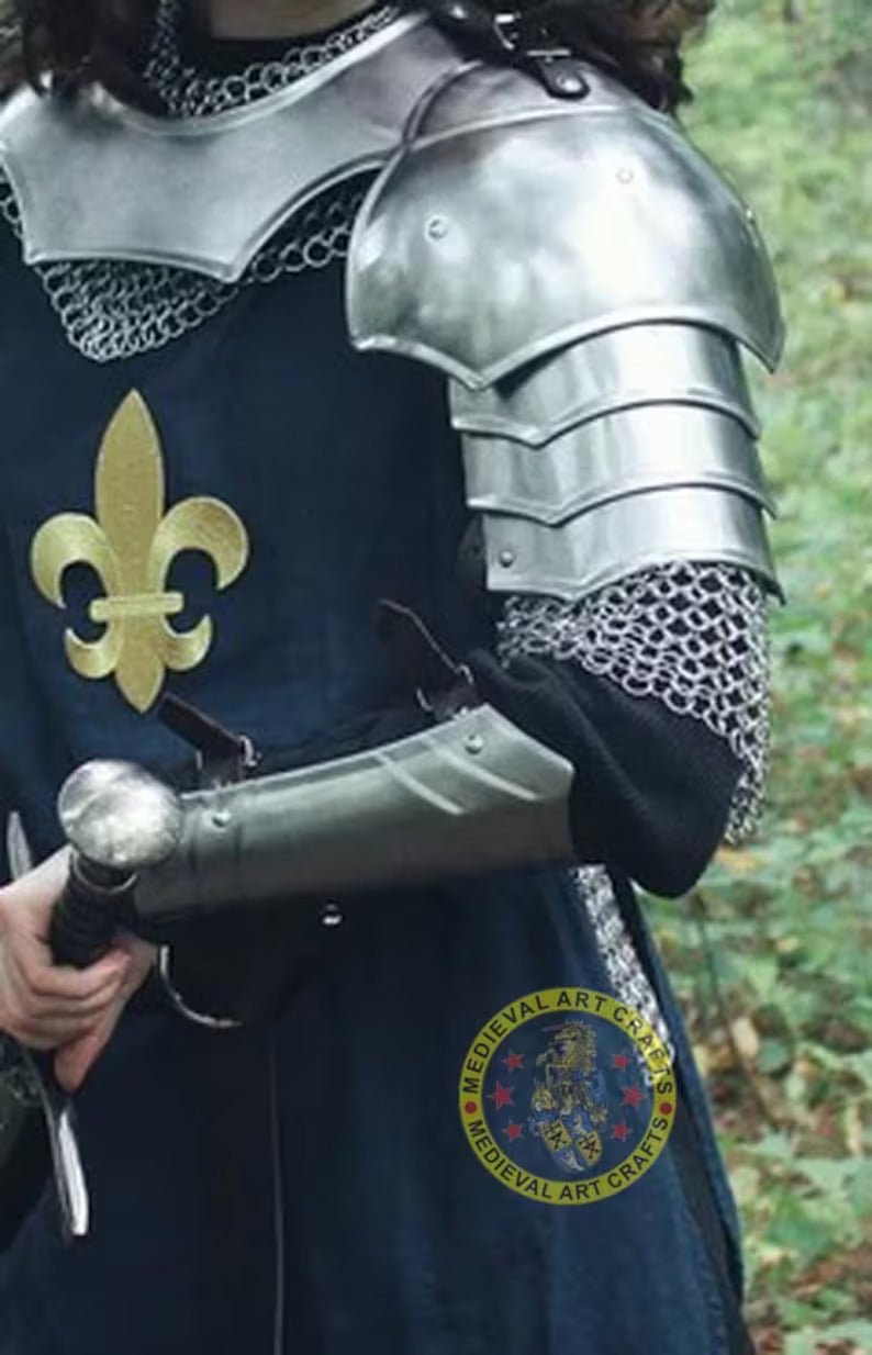 Knight Brave Female Armor, Gorget Pouldron Bracer Armor, Cosplay Armor, Sca Armor, Larp Armor, Gift for Women - Retro Handicrafts