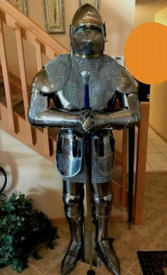 Knight Gothic Suit Of Armor, Combat Full Body Armour - Retro Handicrafts