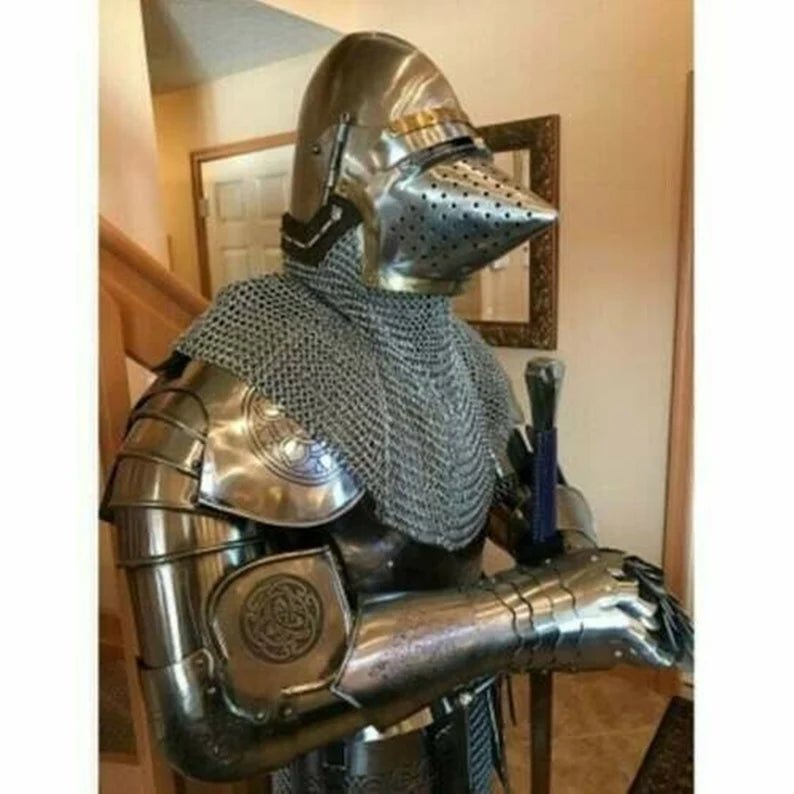 Knight Gothic Suit Of Armor, Combat Full Body Armour - Retro Handicrafts