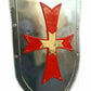 Knight Templar Red Cross Medieval Shield Sca Larp Battle Ready Armor Shield - Retro Handicrafts