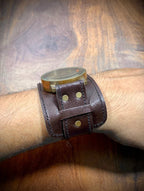 Leather Strap Steampunk Wrist Brass And Leather Compass Watch - Retro Handicrafts
