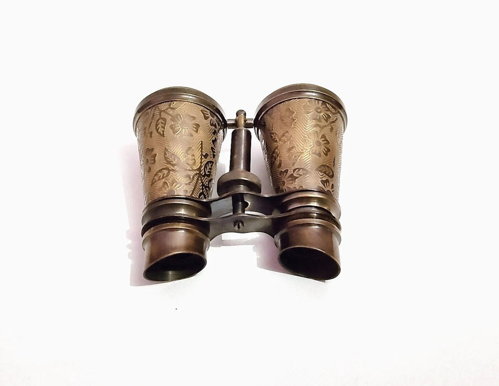 London 1857 R & J Beck ltd Brass Binocular Antique Finish Vintage Gift with leather - Retro Handicrafts