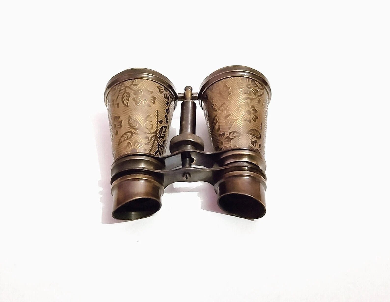 London 1857 R & J Beck ltd Brass Binocular Antique Finish Vintage Gift with leather - Retro Handicrafts