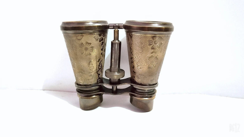 London 1857 R & J Beck ltd Brass Binocular Antique Finish Vintage Gift with leather - Retro Handicrafts