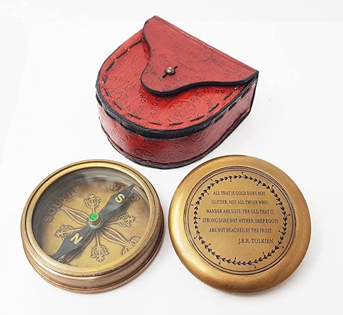 Magnetic directional compass for camping and outdoor adventures, offering accurate navigation