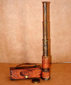 Marine Nautical DOLLOND LONDON 1920 ENGRAVED Handheld 16" Brass Telescope with Box Case Sailor Navy Spyglass Home Decor Maritime Gift items - Retro Handicrafts