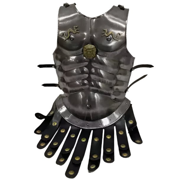 Maximus Halloween Costume: Greek Muscle Armor & Helmet - Retro Handicrafts