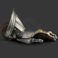 Medieval Armor Gauntlet SCA LARP Functional Steel Gauntlet With Brass Segments - Retro Handicrafts