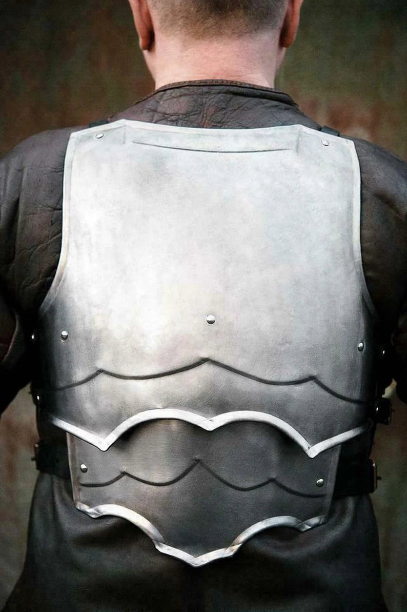 Medieval Armor Warrior Mercenary LARP Steel Cuirass Chest & Back Armor Breastplate. - Retro Handicrafts