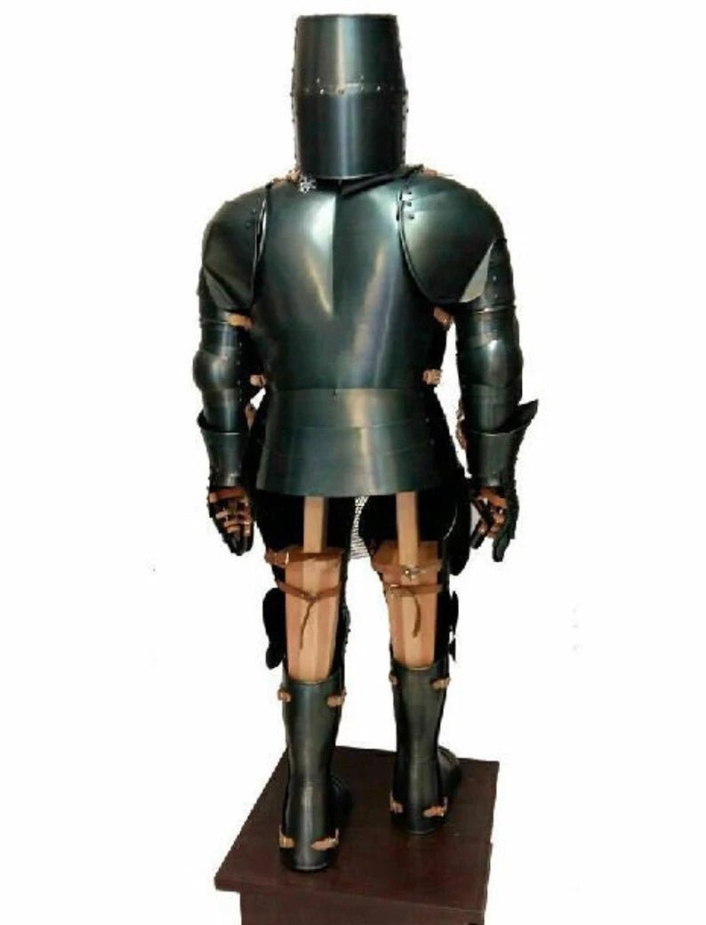 Medieval Black Templar Armour Suit ~ Full Body Armor Suit - Retro Handicrafts