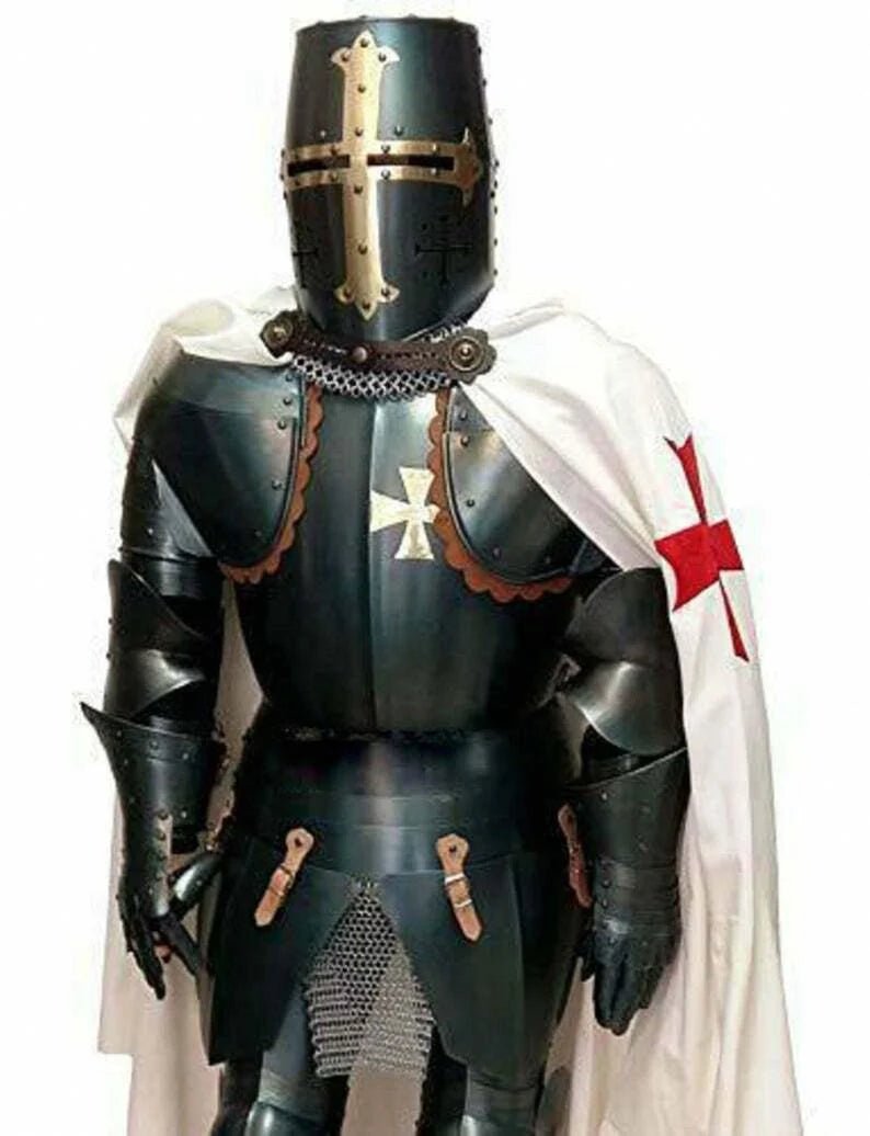 Medieval Black Templar Armour Suit ~ Full Body Armor Suit - Retro Handicrafts
