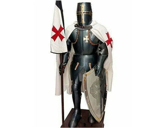 Medieval Black Templar Armour Suit ~ Full Body Armor Suit - Retro Handicrafts