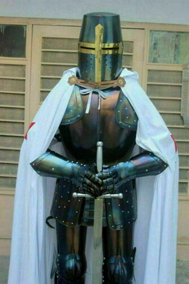 Medieval Black Templar Suit Of Armour - Retro Handicrafts