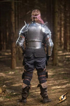 Medieval Captain Armor: Steel Knight Cosplay Costume for Halloween - Retro Handicrafts