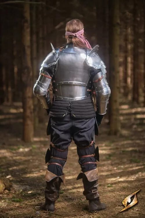 Medieval Captain Armor: Steel Knight Cosplay Costume for Halloween - Retro Handicrafts