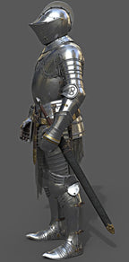 Medieval Combat Full Body Armour Suit ~ Medieval Knight Armour Costume ~ Battle Warrior Crusader Suit Of Armour - Retro Handicrafts