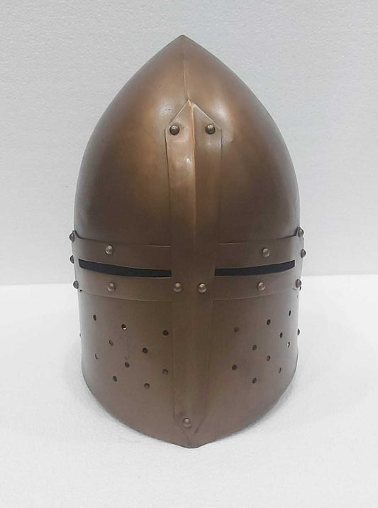 Medieval Crusader Templar Sugarloaf Helmet Knight Armor Great Helmet Cosplay - Retro Handicrafts