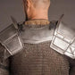 Medieval Fantasy Dwalin's Pauldrons with Gorget LARP Shoulder Armor - Retro Handicrafts