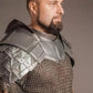 Medieval Fantasy Dwalin's Pauldrons with Gorget LARP Shoulder Armor - Retro Handicrafts