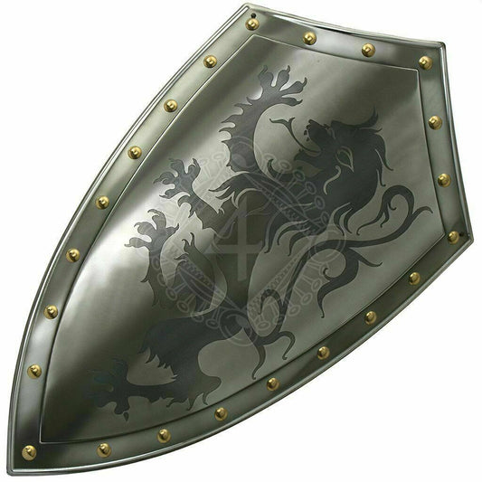 Medieval Functional Shield Dragon Warrior Shield Medieval Knight Armor Shield - Retro Handicrafts