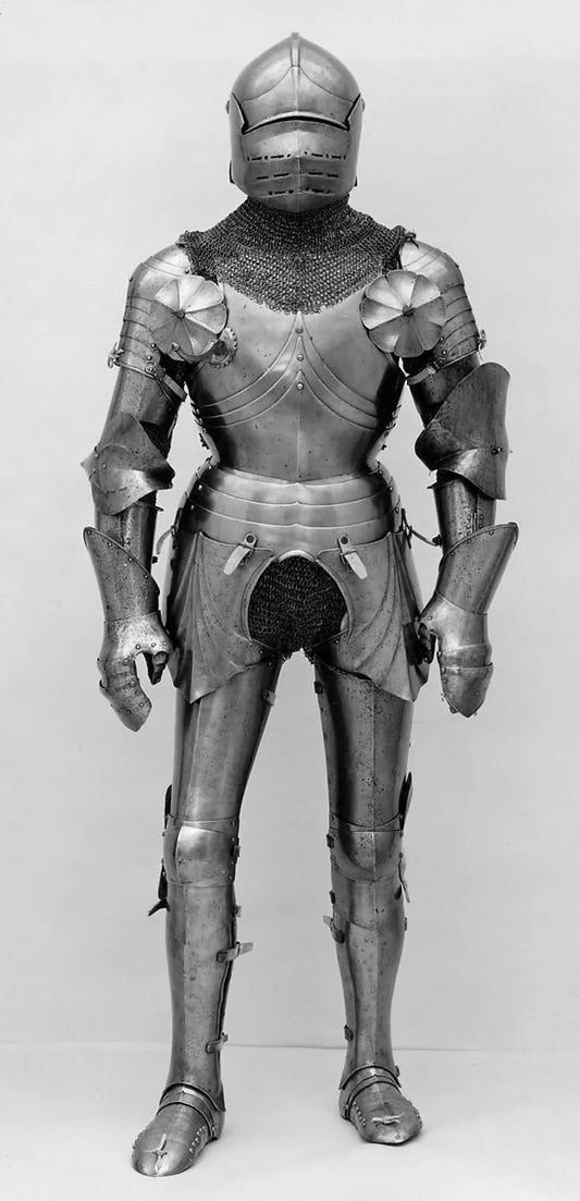 Medieval German Knight Armour Suit, Full Body Armour For Men 15th century, Italian Combat Suit Of Armour ~ Replica - Retro Handicrafts