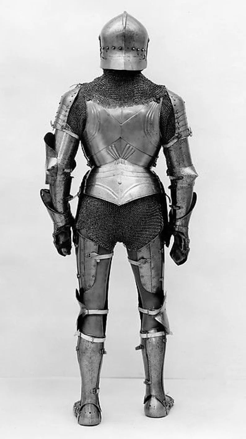 Medieval German Knight Armour Suit, Full Body Armour For Men 15th century, Italian Combat Suit Of Armour ~ Replica - Retro Handicrafts