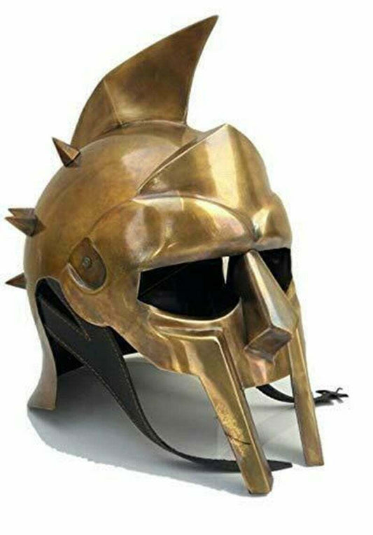 Medieval Gladiator Maximus Viking Helmet Ancient Knight Greek Roman Armor Helmet - Retro Handicrafts