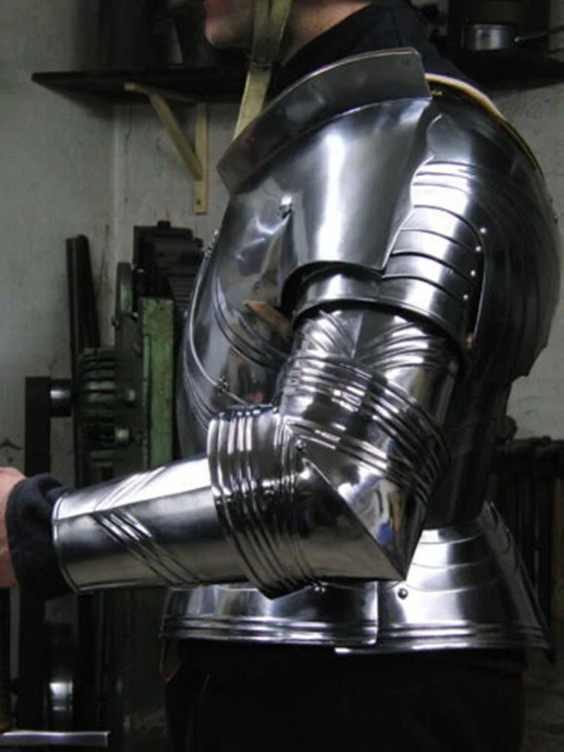 Medieval Gothic Armor Suit Of captain's Armor Suit Replica 18GA Steel SCA Armor - Retro Handicrafts