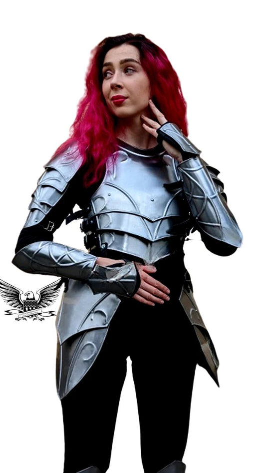 Medieval Great Female Cuirass Body Armor | Fantasy Warrior Woman Fully Handmade Cuirass Armor | Larp/Cosplay Costume - Retro Handicrafts