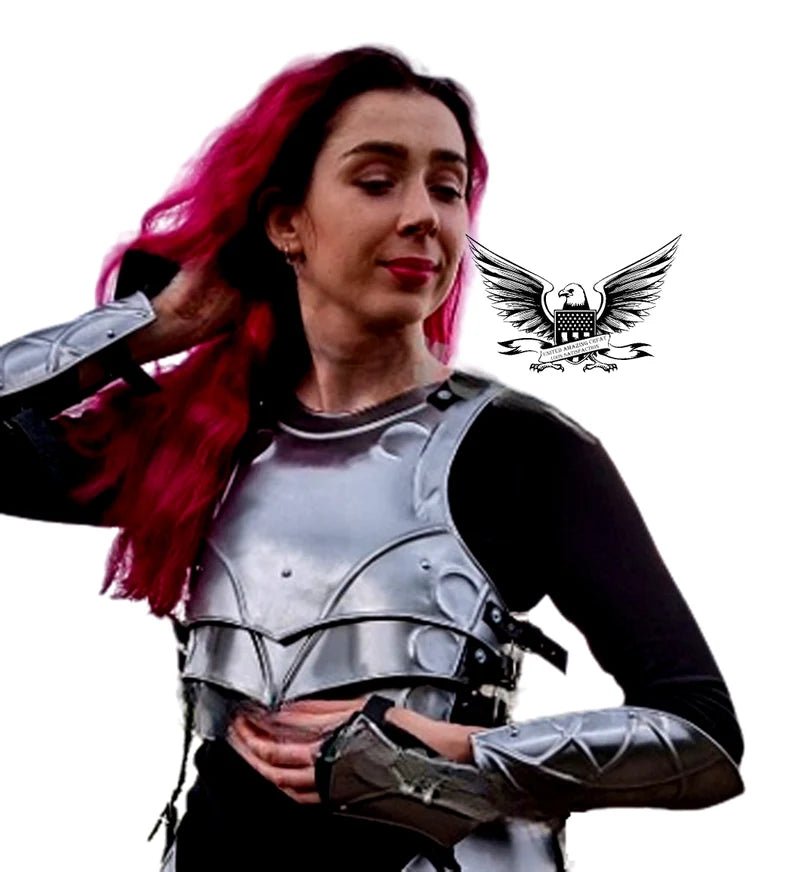 Medieval Great Female Cuirass Body Armor | Fantasy Warrior Woman Fully Handmade Cuirass Armor | Larp/Cosplay Costume - Retro Handicrafts