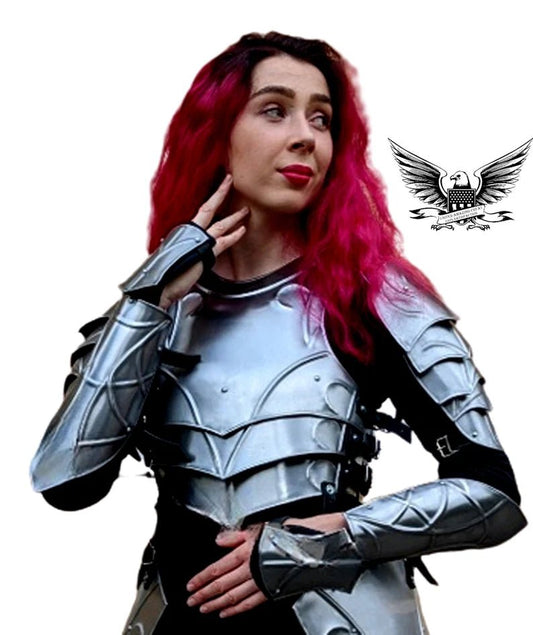 Medieval Great Female Cuirass Body Armor | Fantasy Warrior Woman Fully Handmade Cuirass Armor | Larp/Cosplay Costume - Retro Handicrafts