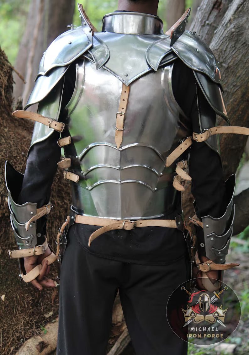 Medieval half body armor | Half body armor suit | Best wearable armor for him | Plates Fantasy Half Body Armor - Retro Handicrafts