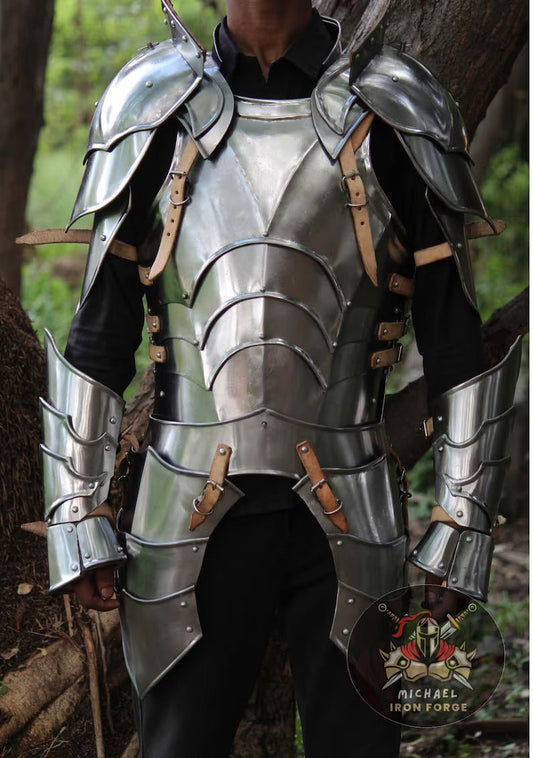 Medieval half body armor | Half body armor suit | Best wearable armor for him | Plates Fantasy Half Body Armor - Retro Handicrafts