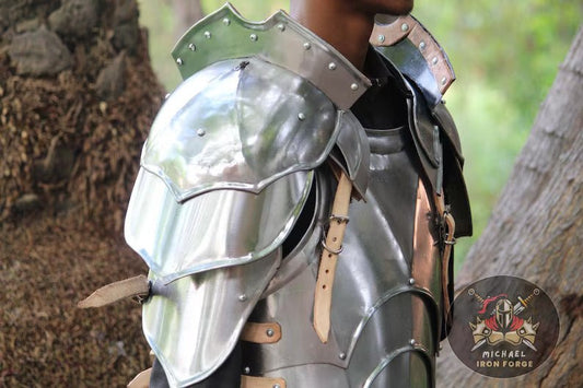 Medieval half body armor | Half body armor suit | Best wearable armor for him | Plates Fantasy Half Body Armor - Retro Handicrafts