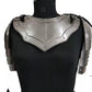 Medieval Iron Gorget with Pauldrons and Gothic Spaulders Armor for LARP