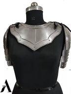 Medieval Iron Gorget with Pauldrons & Gothic Spaulders Armor - Retro Handicrafts