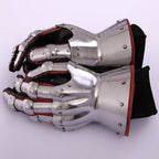 Medieval Knight Armor Gloves Warrior Gauntlets Combat Gauntlet Metal Hourglass Gauntlets with leather gloves, 14th century - Retro Handicrafts