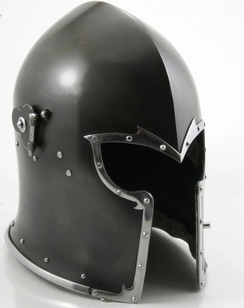 Medieval Knight Barbute Helmet ~ Roman Wearable Warrior - Retro Handicrafts