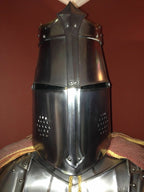 Medieval Knight Brass Wearable Suit Of Armor Crusader Combat Full Body Armor - Retro Handicrafts