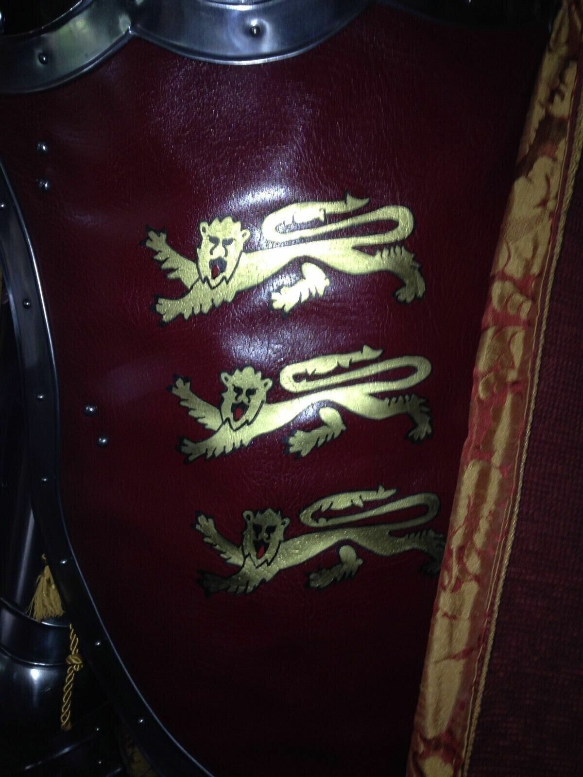 Medieval Knight Brass Wearable Suit Of Armor Crusader Combat Full Body Armor - Retro Handicrafts