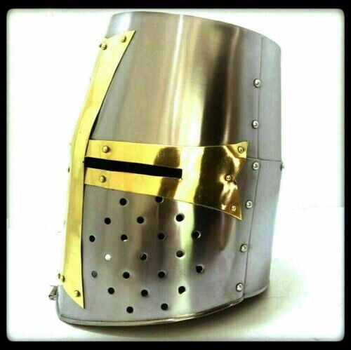 Medieval Knight Crusader Templar Armor Helmet Ambidextrous Reproduction - Retro Handicrafts