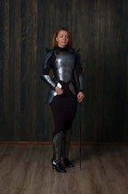 Medieval Knight Female Costume Steel Armor, Lady Cuirass Costume Armor Suit, Brave Lady Armor Suit, Queen of The Armor - Retro Handicrafts